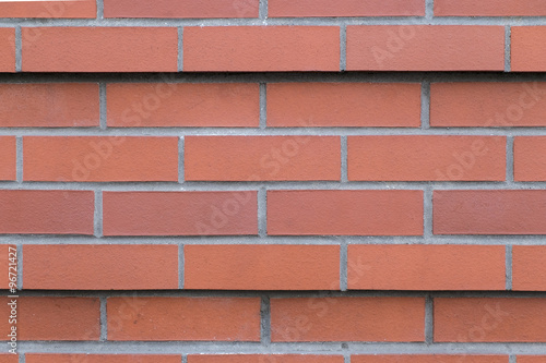 Background of new brick wall - detail
