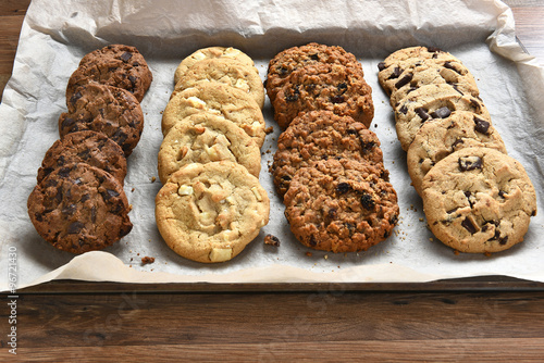 фотография Tray of Fresh Baked Cookies