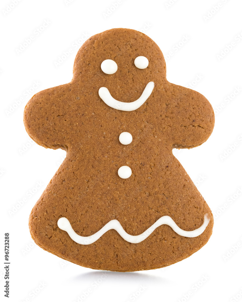 Gingerbread cookie isolated on white Gingerbread cookie isolated on white