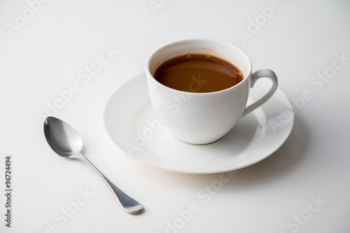 Cup of coffee isolated on white background