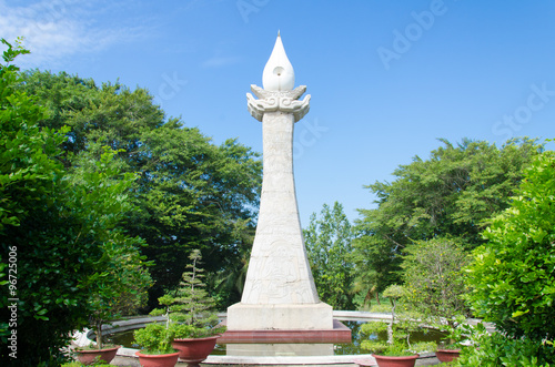 The statue at Ben Duoc temple at Cu Chi, Ho Chi Minh, Vietnam photo