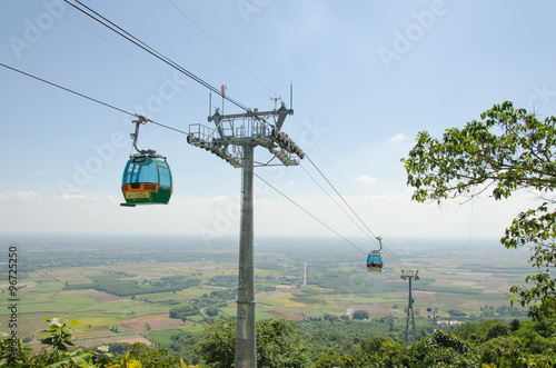 Cable at Ba Den mountain, Tay Ninh, Vietnam