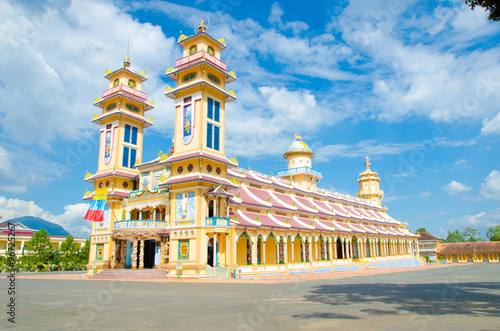 Cao Dai Temple in Tay Ninh province, near ho chi minh city, Viet