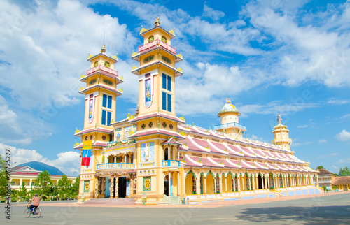 Cao Dai Temple in Tay Ninh province, near ho chi minh city, Viet