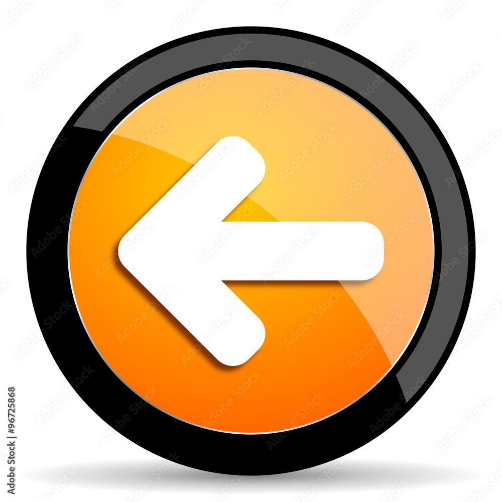 left arrow orange icon left arrow orange icon