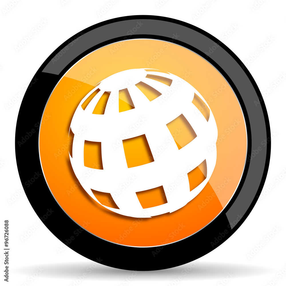 earth orange icon