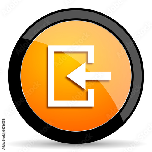 Free Download enter orange icon - GFXLoad