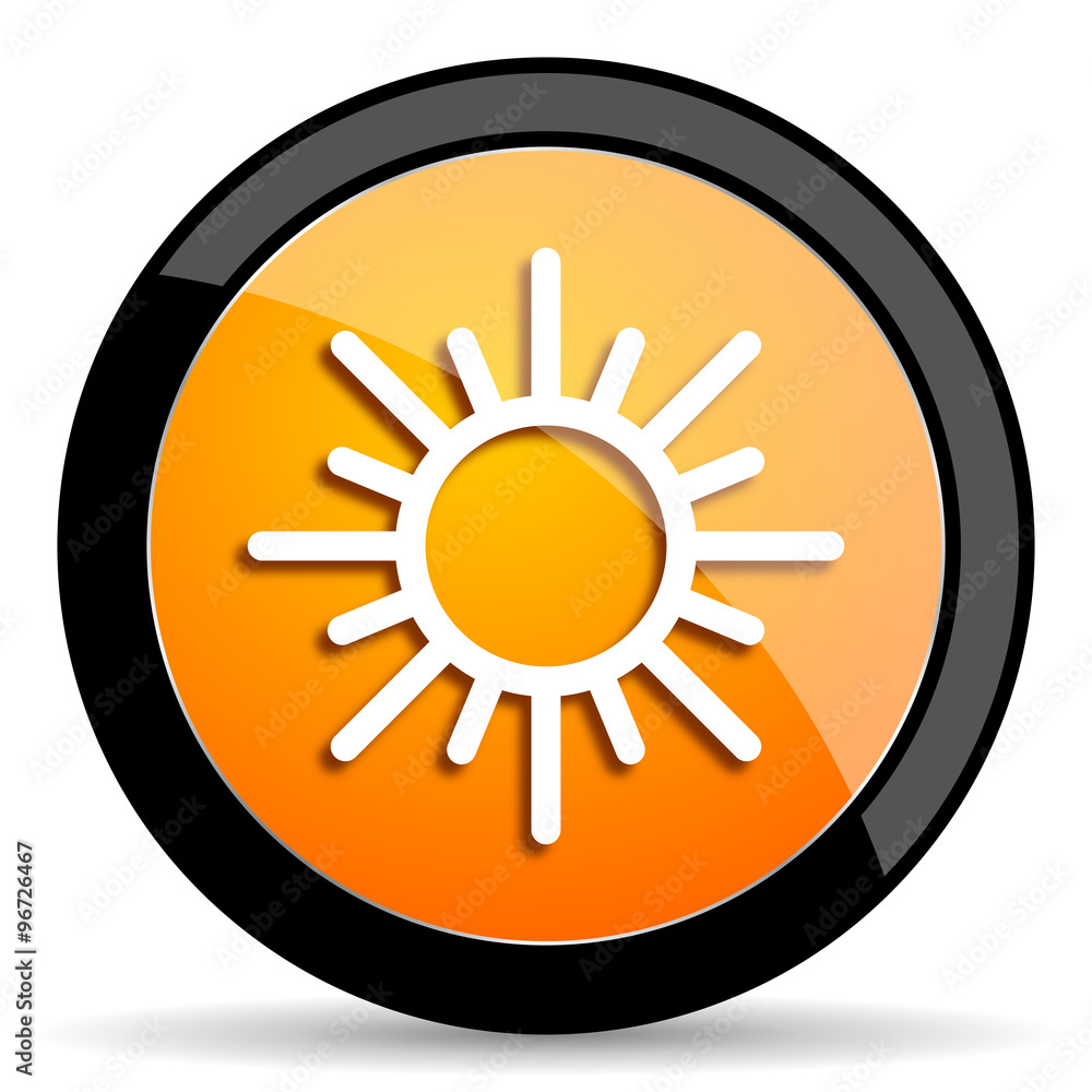 sun orange icon sun orange icon