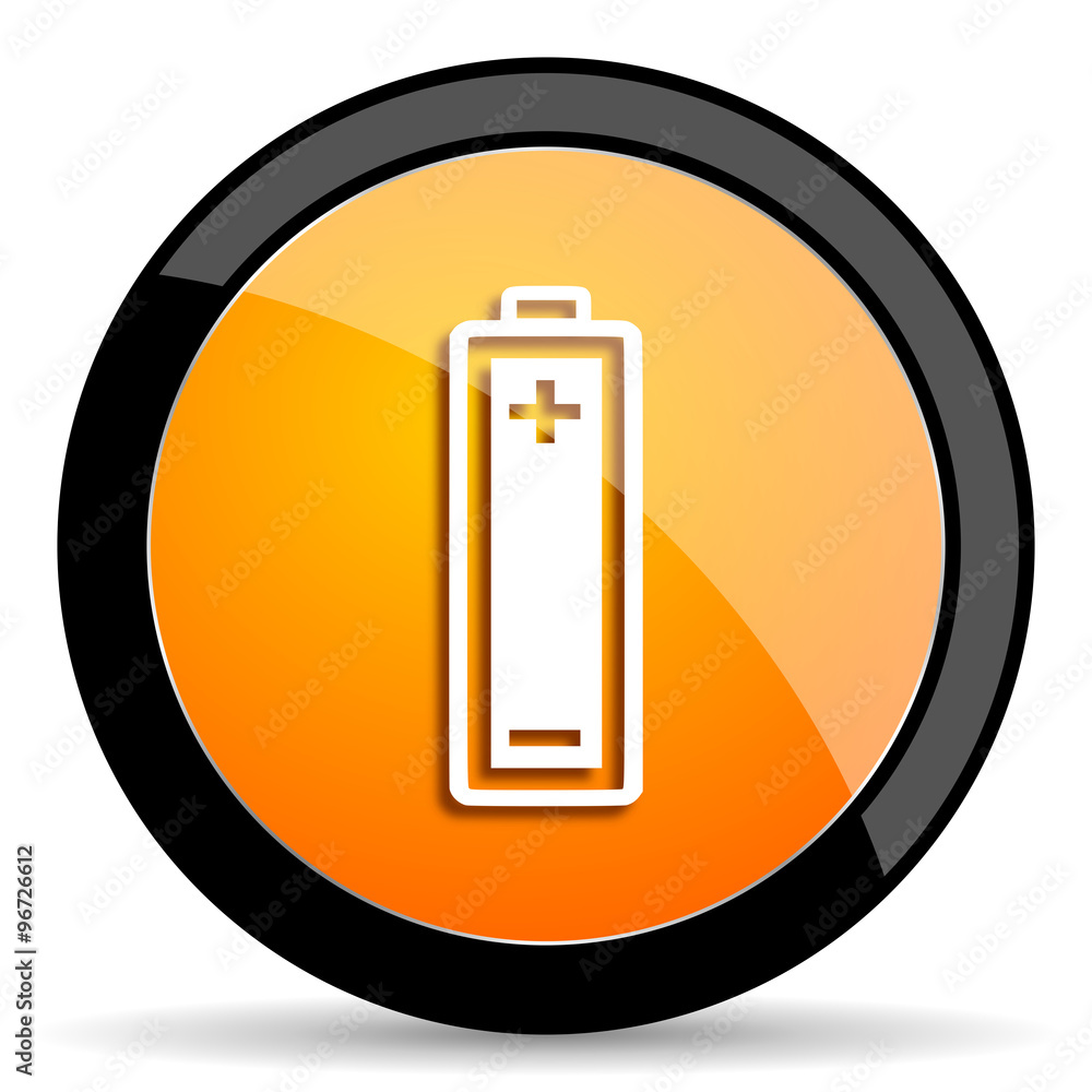 battery orange icon battery orange icon