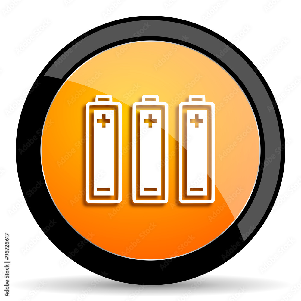 battery orange icon