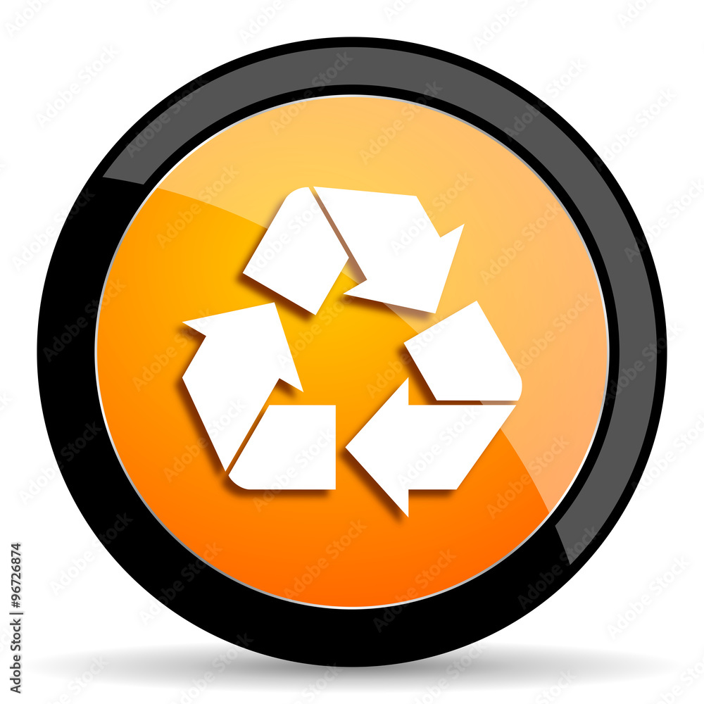 recycle orange icon recycle orange icon