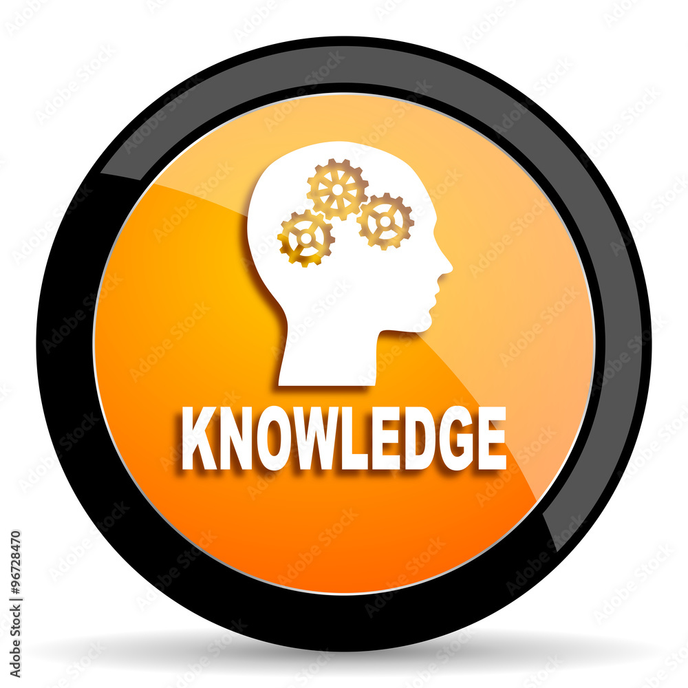 knowledge orange icon knowledge orange icon