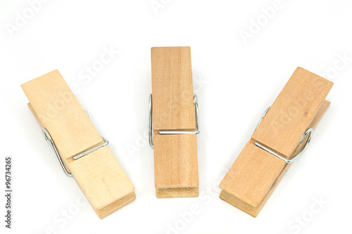 Clothespin / Clothespin isolated on white background