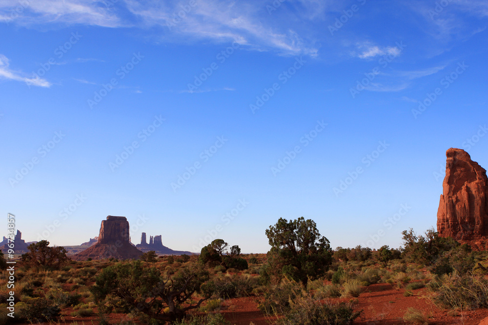 View of Monument Valley in Utah,  United States Of America