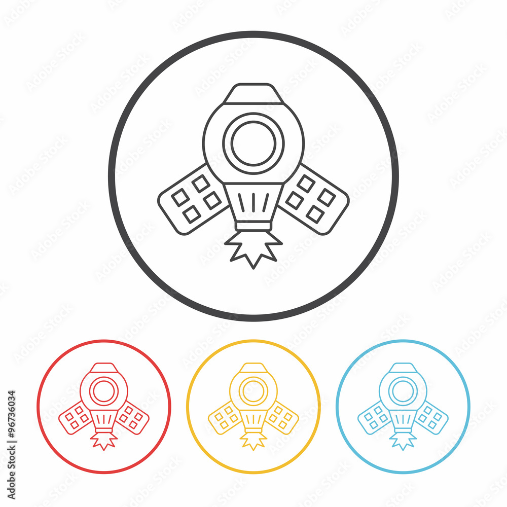 Spaceship line icon Spaceship line icon