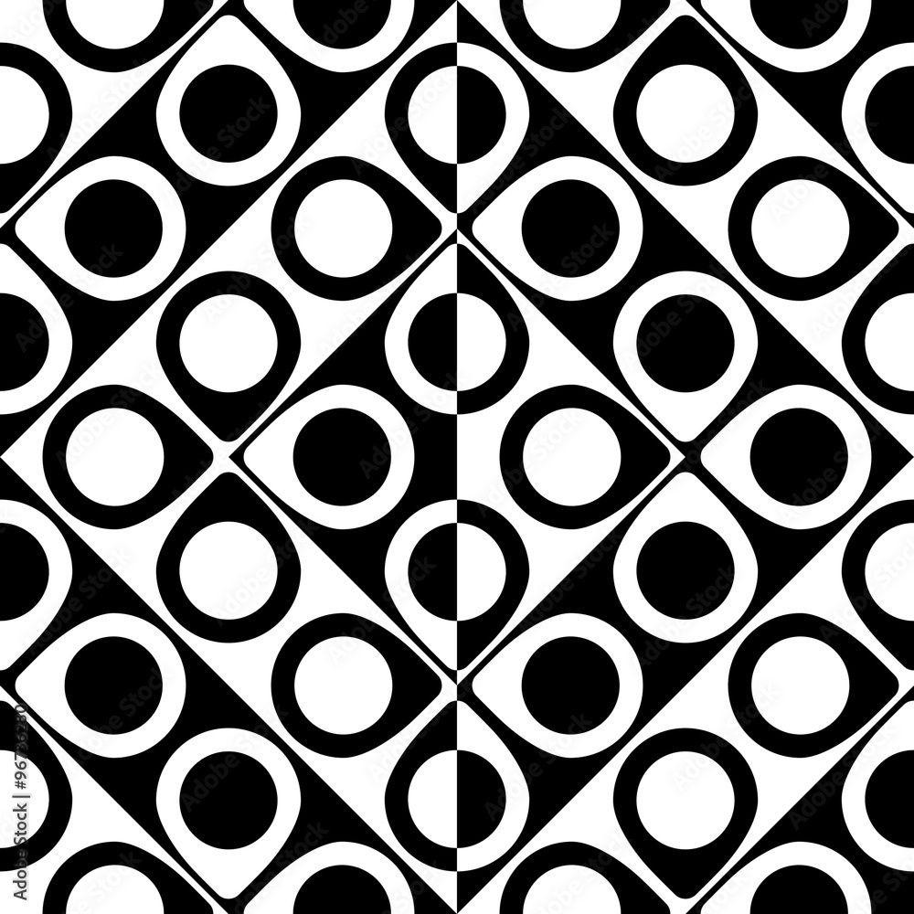 Seamless Circle and Stripe Pattern Seamless Circle and Stripe Pattern