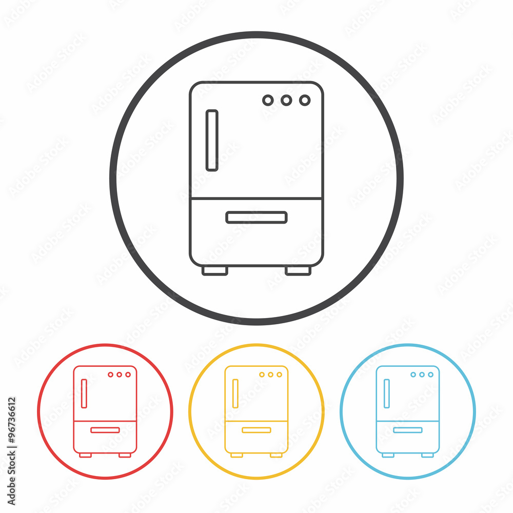 refrigerator line icon refrigerator line icon