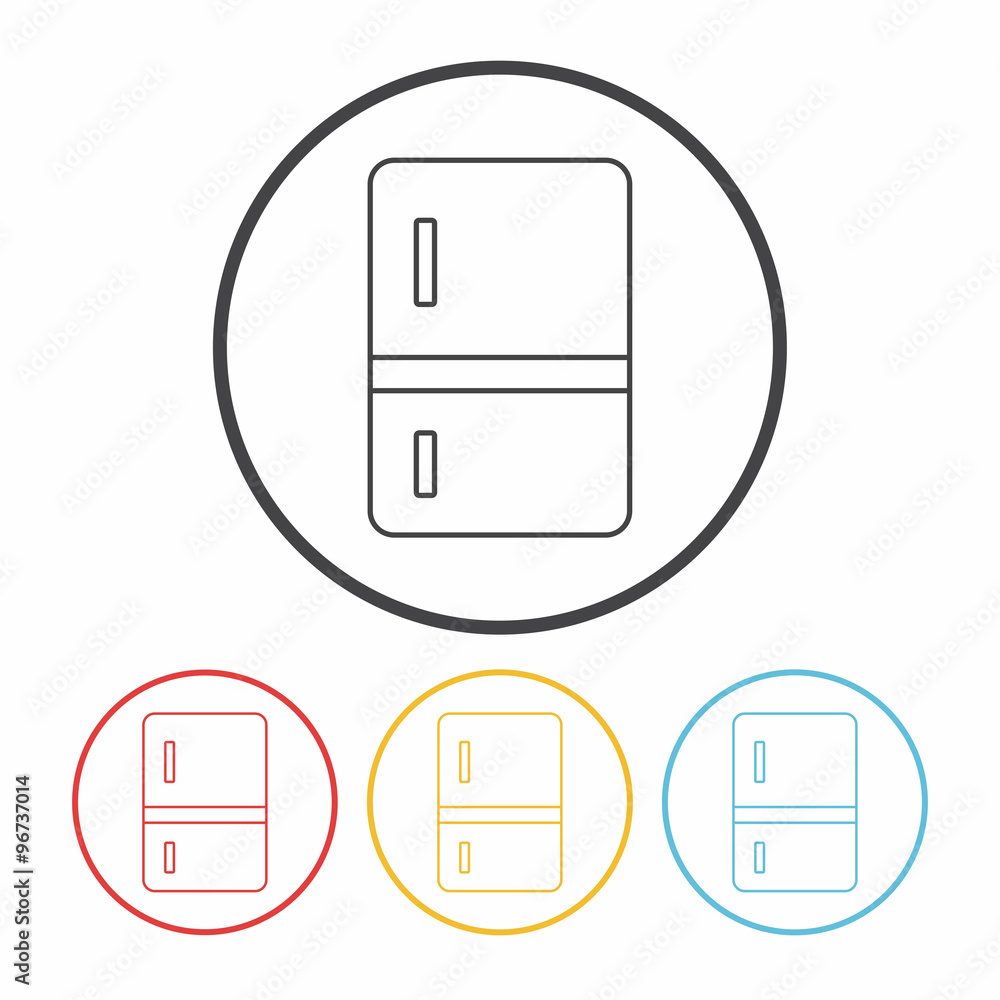 refrigerator line icon refrigerator line icon