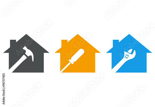 Icono plano herramientas varios colores #4