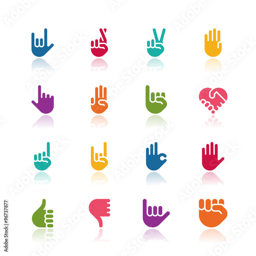 Hand icons