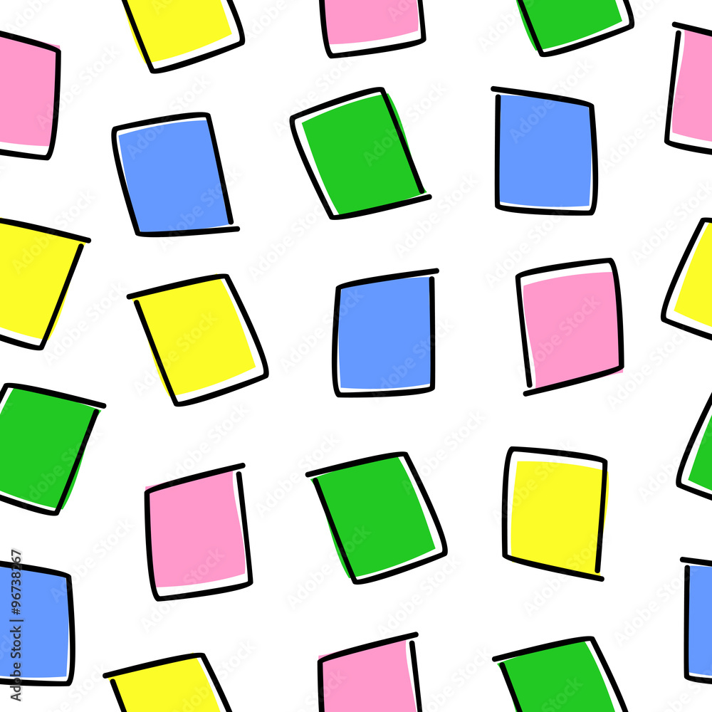 seamless pattern with colored squares on a white background seamless pattern with colored squares on a white background