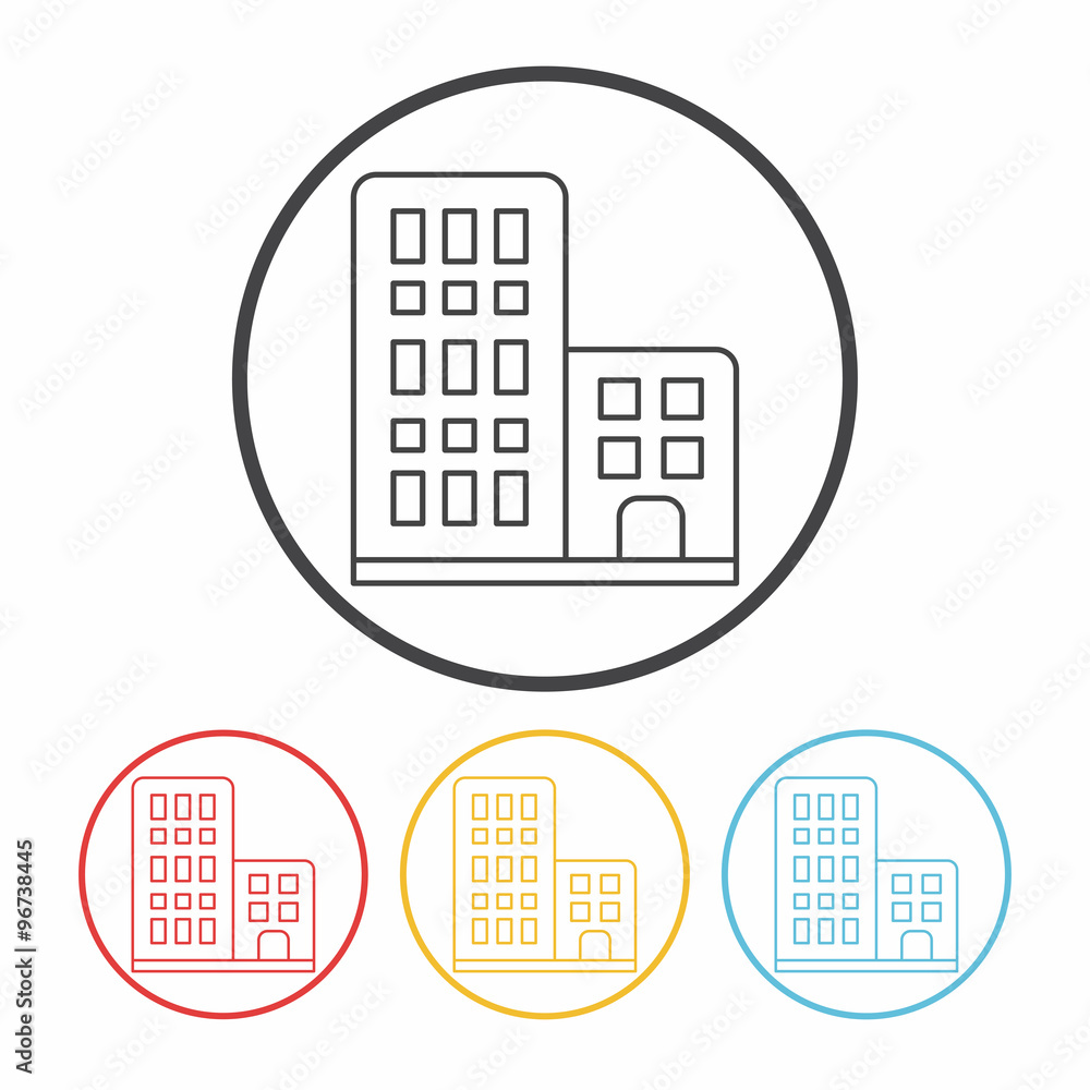 building line icon building line icon