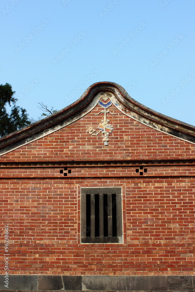 Chinese old house and garden Chinese old house and garden