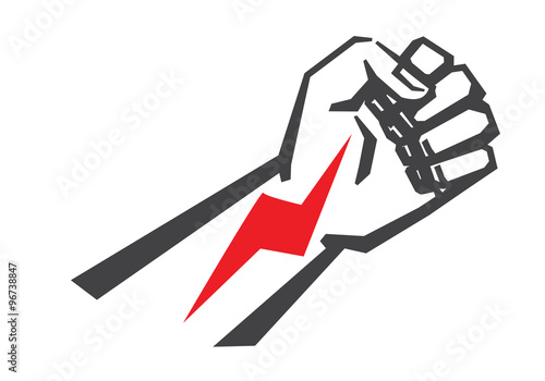 vector black Fist