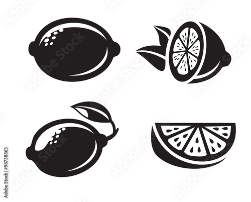 black vector lemon