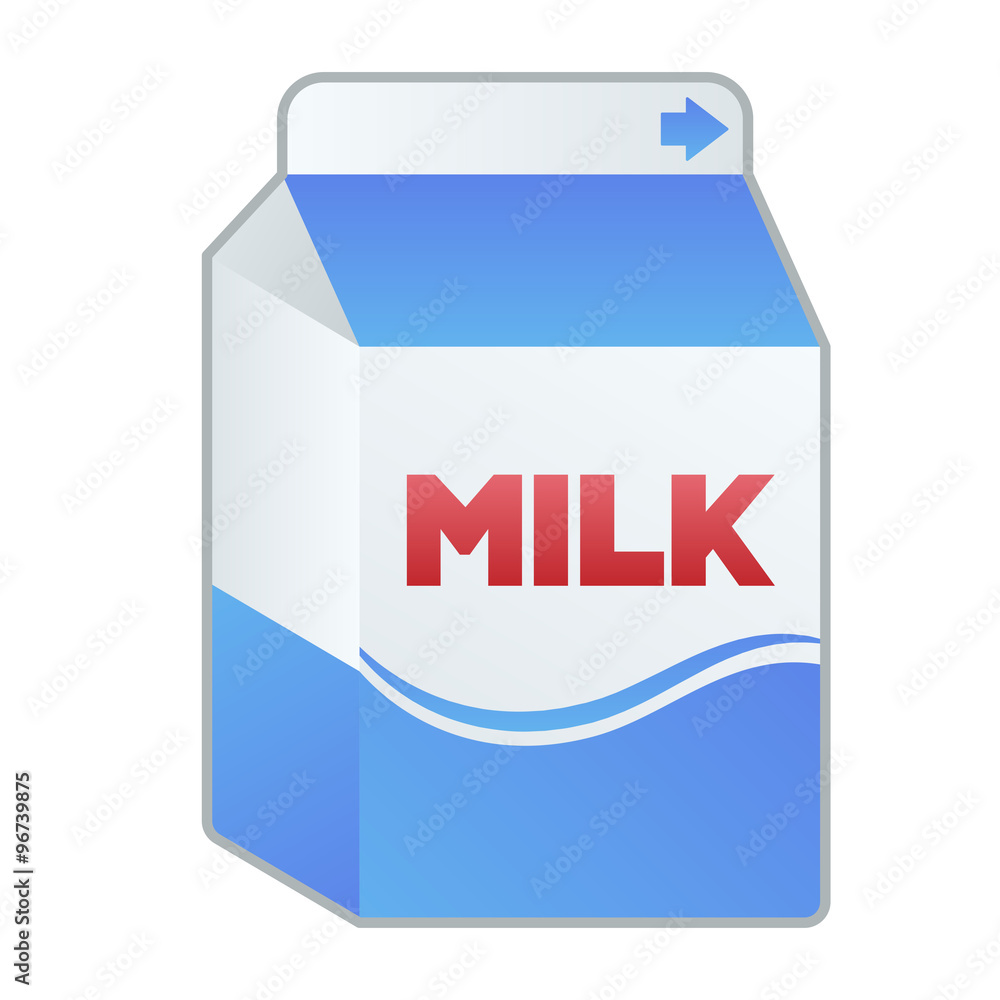 牛乳 紙パックイラストカット Stock Illustration Adobe Stock