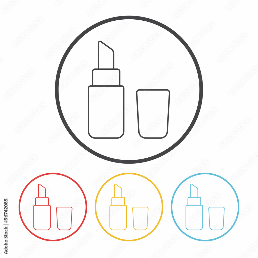 lipstick line icon lipstick line icon