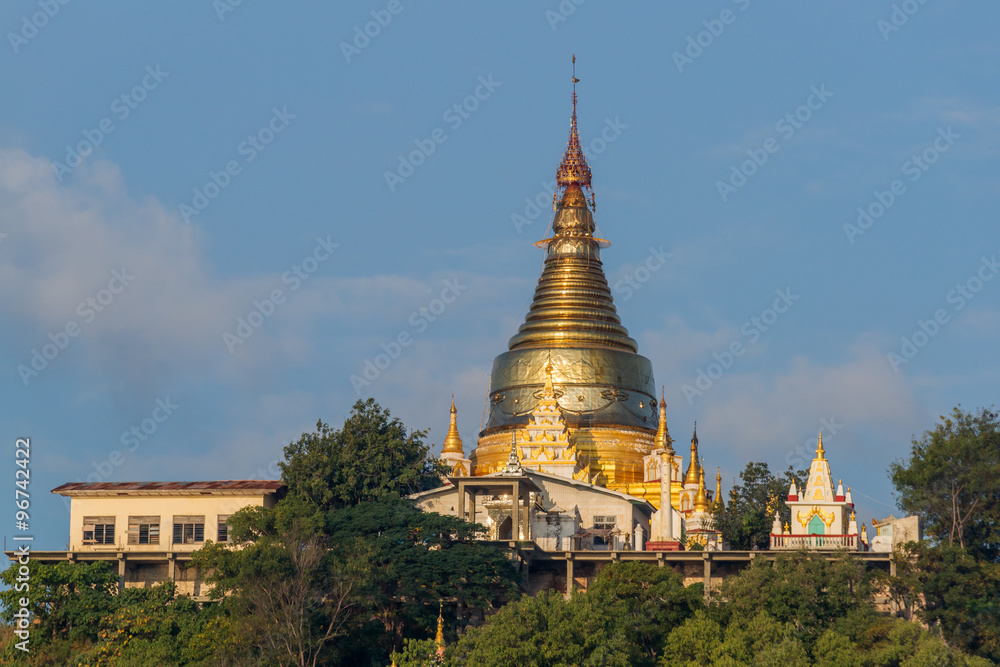 Sagaing temples in the morning