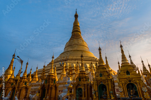 Shwedagon Pagoda is the most sacred Buddhist pagoda for the Burmese   Yangon  Myanmar