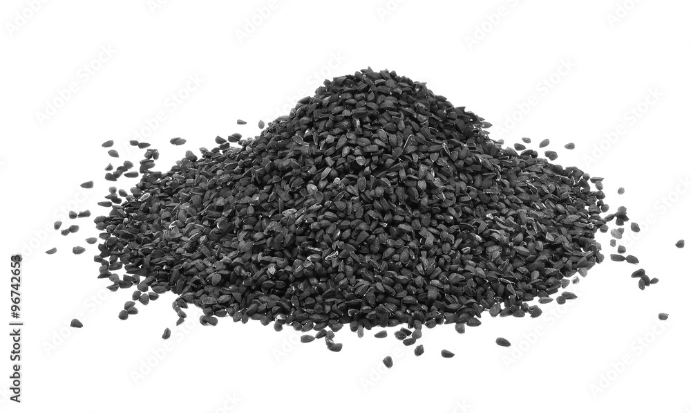 Nigella seeds isolated Nigella seeds isolated