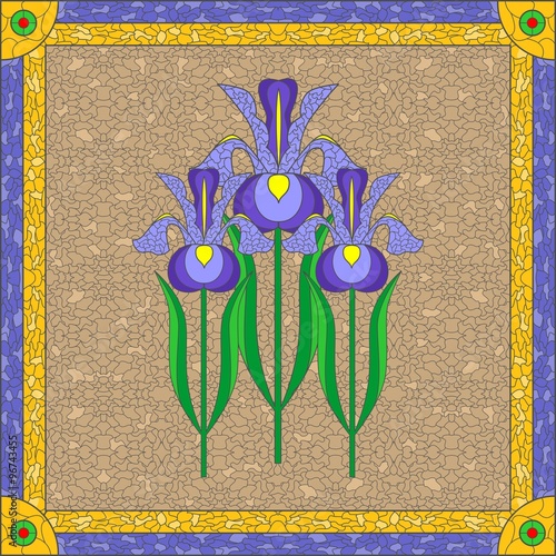 stained glass iris
