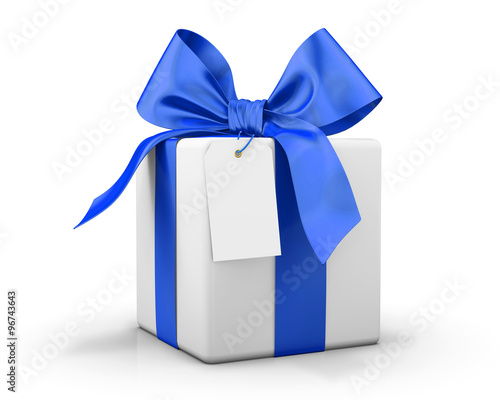 Naklejka blue gift box
