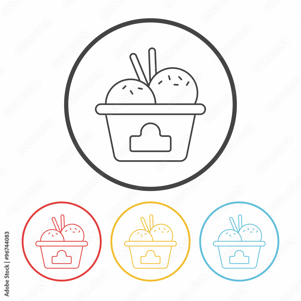 dessert ice cream line icon dessert ice cream line icon