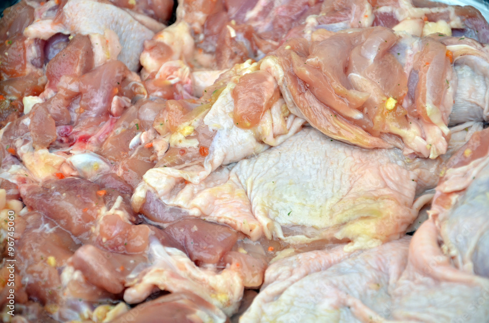 Chicken on a grill Chicken on a grill