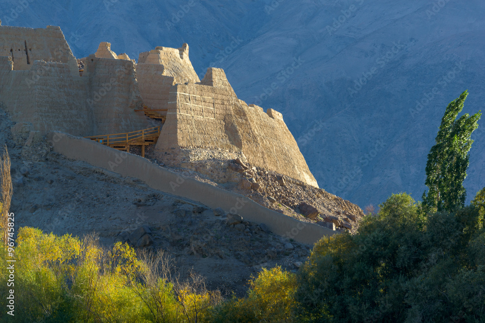 Fototapeta premium Stone Fort in Tashkurgan, Tashkurgan is a town in the far west of Xinjiang Province in China 