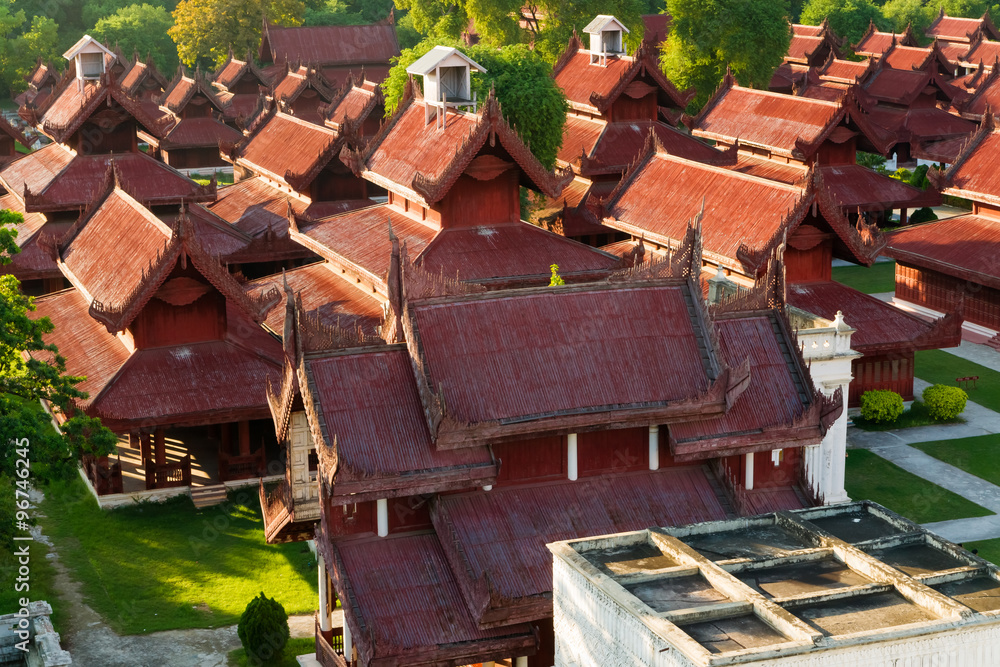 Roofs of Mandalay Palace