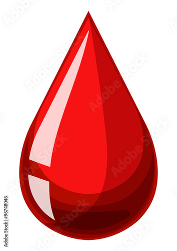 Single drop of human blood