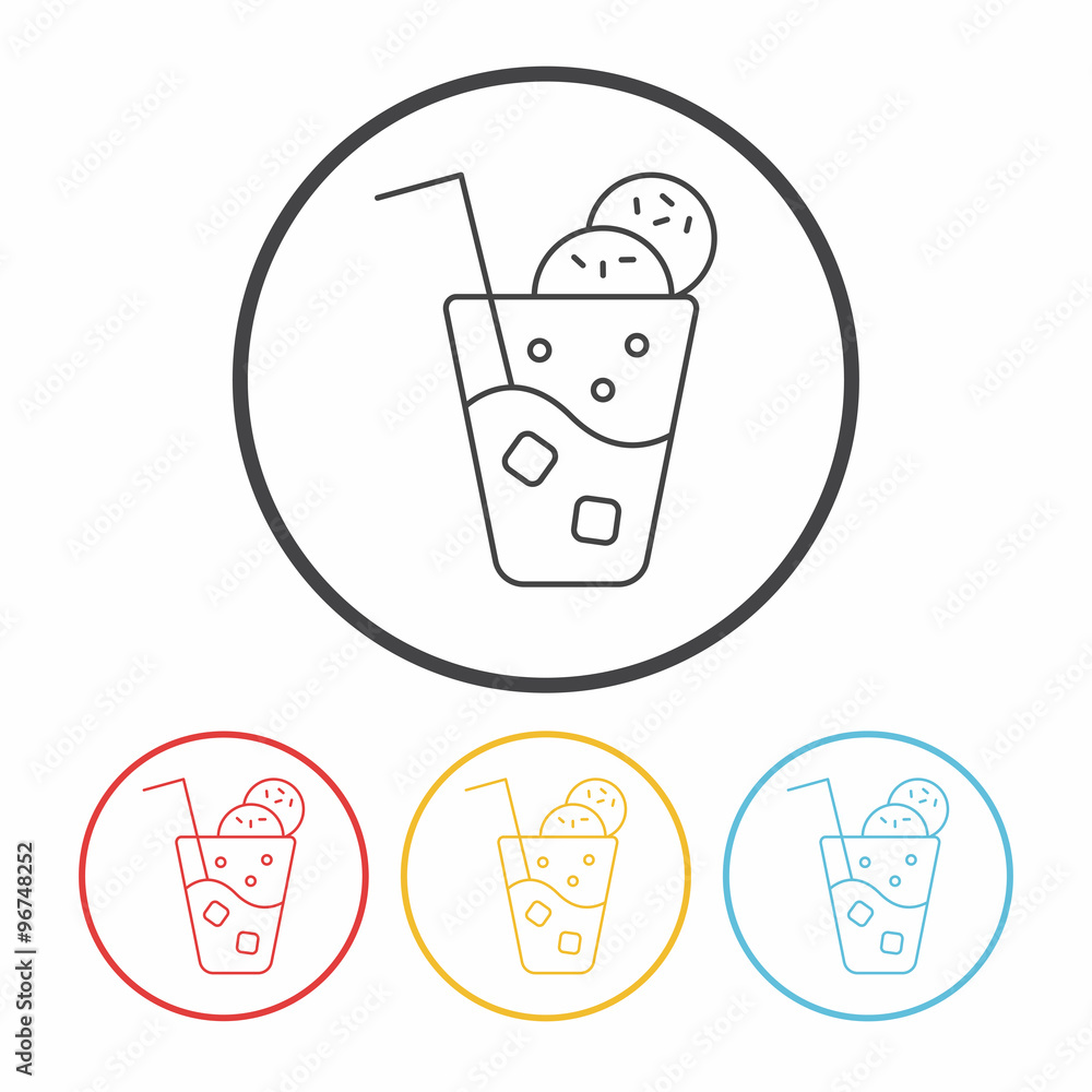 juice line icon juice line icon