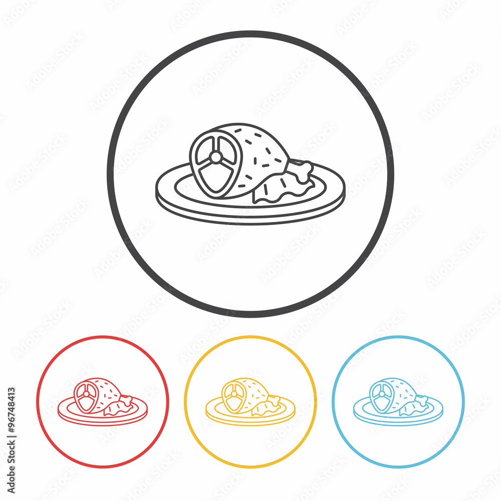 meat line icon meat line icon