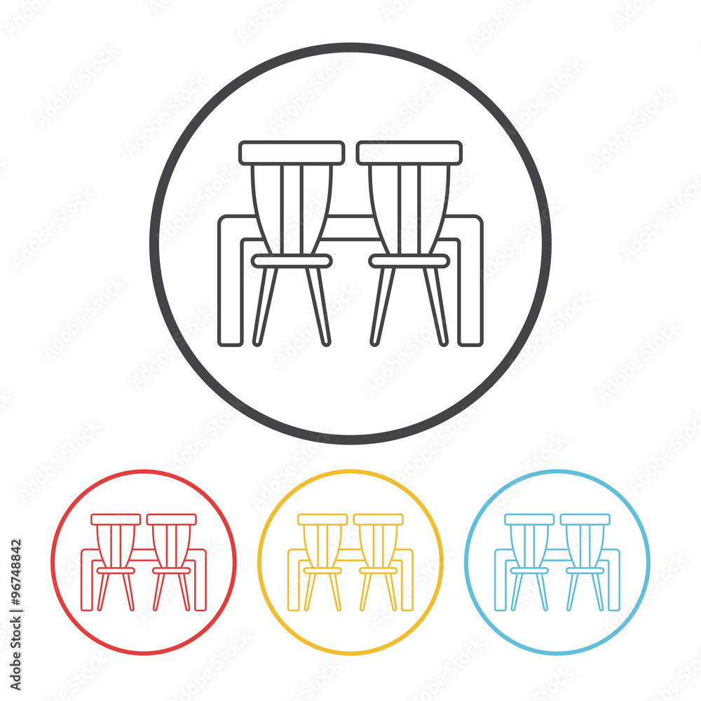 chair line icon chair line icon