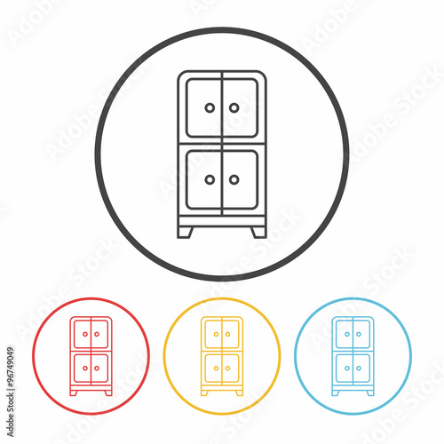 Free Download closet line icon - GFXLoad