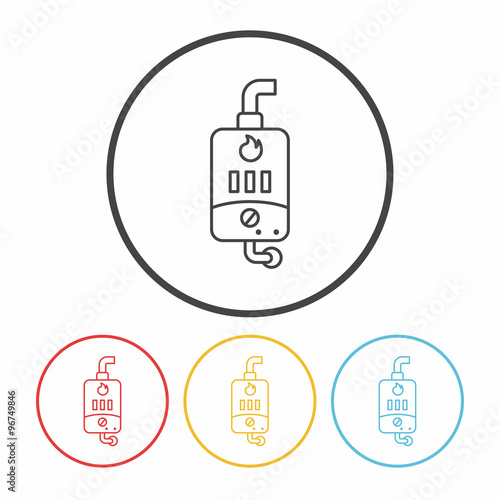 Water Heater line icon