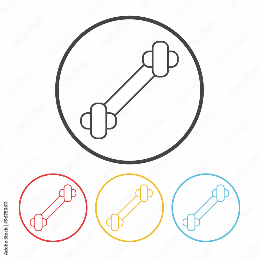 dog bone line icon dog bone line icon