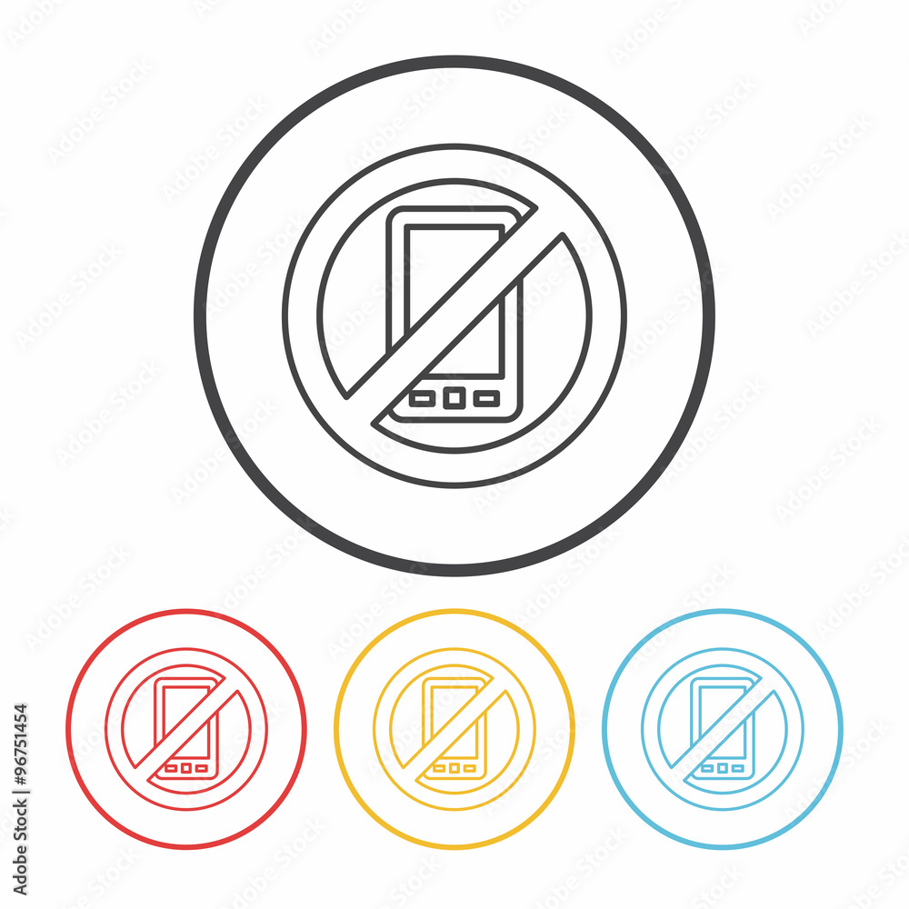 no phone line icon no phone line icon
