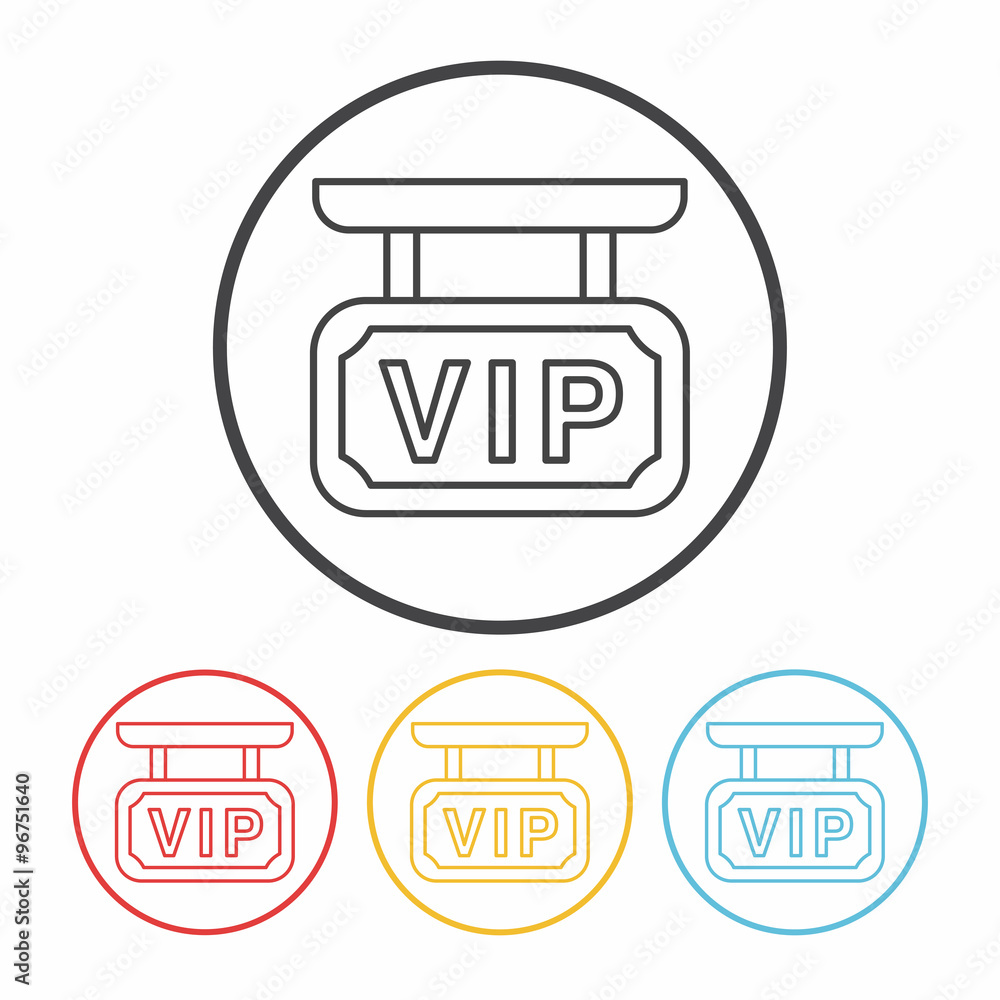 airport vip line icon airport vip line icon