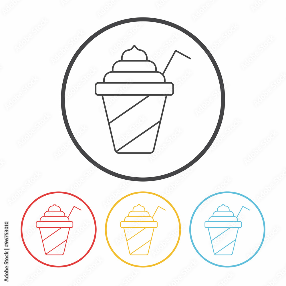 ice-drink line icon ice-drink line icon